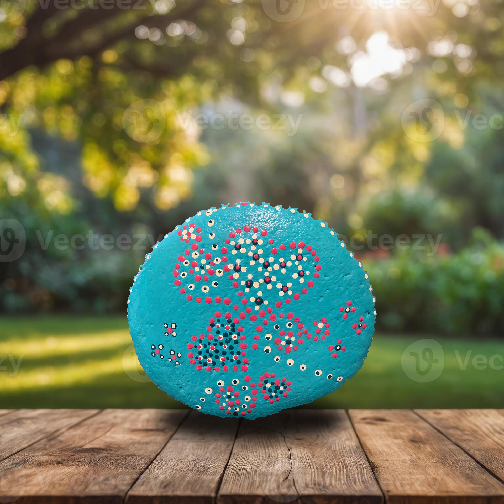 Tanz der Meeresblüten – handbemalter Mandala-Stein, maritime Deko als Geschenkidee